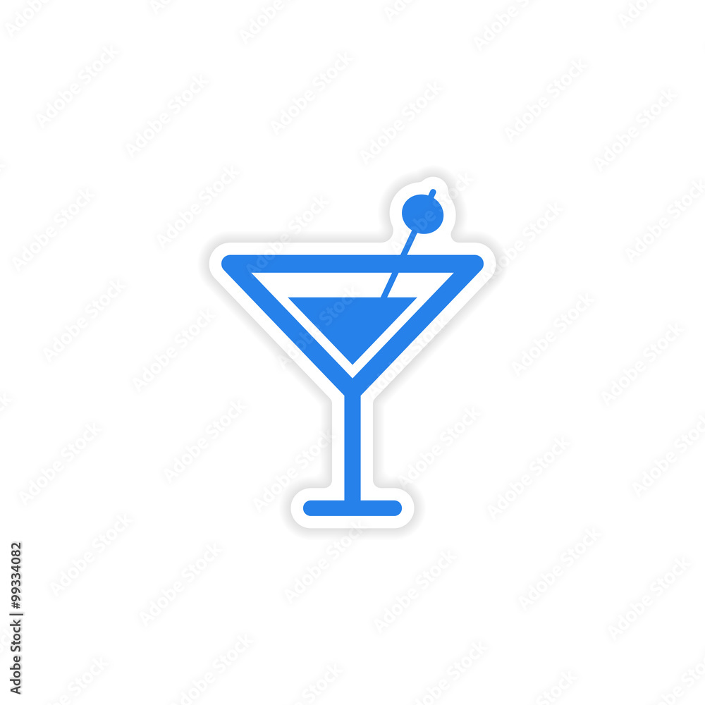 icon sticker realistic design on paper cocktail olives icon sticker realistic design on paper cocktail olives