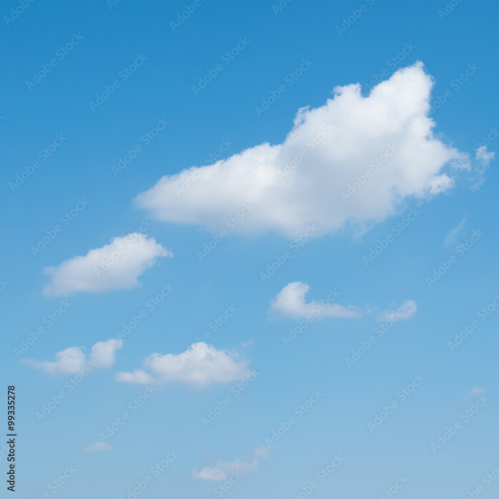 blue sky and clouds