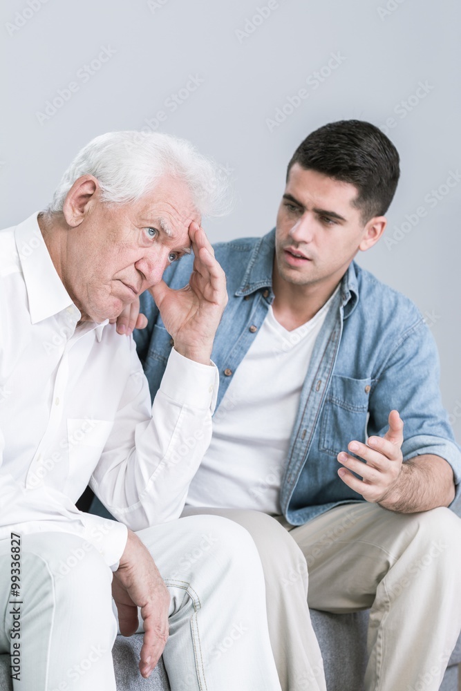 Argue between grandson and grandfather