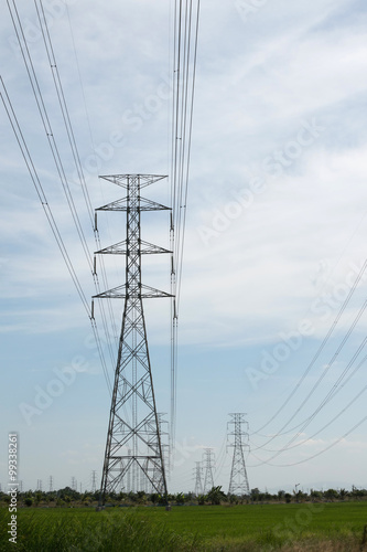 Wallpaper Mural high voltage electric tower Torontodigital.ca