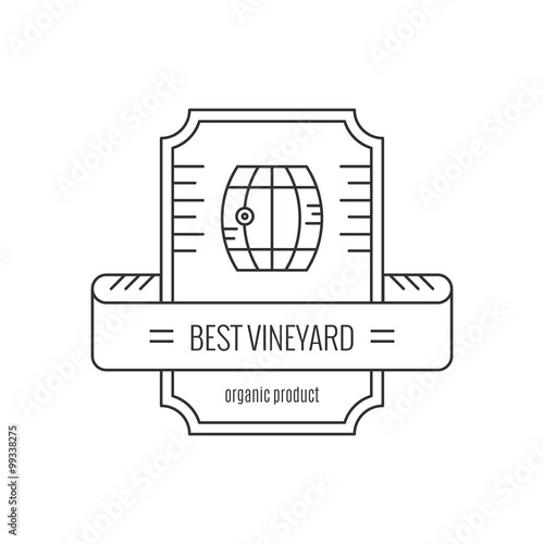 Hipster Wine Logo