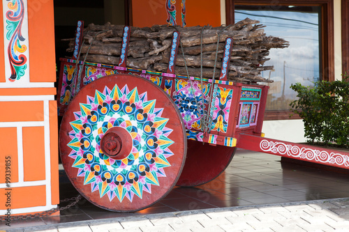 Painted oxcart, Sarchi/Costa Rica photo
