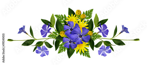 Periwinkle and daisy flower...