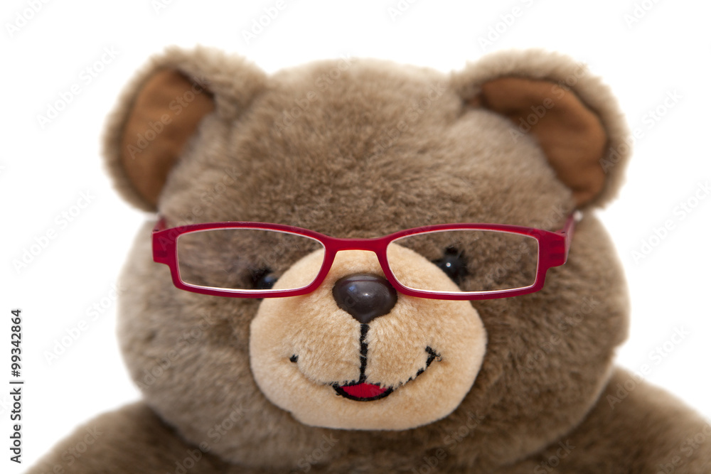 ours en peluche portant des lunettes de vue ours en peluche portant des lunettes de vue