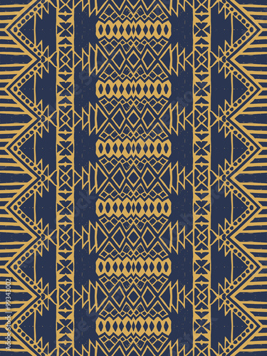 Aztec tribal mexican seamless pattern