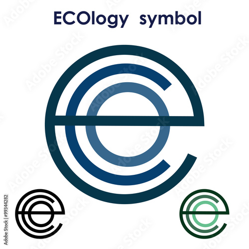 Ecology symbolic logo