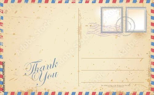 Vintage postcard designs envelopes and black stamps