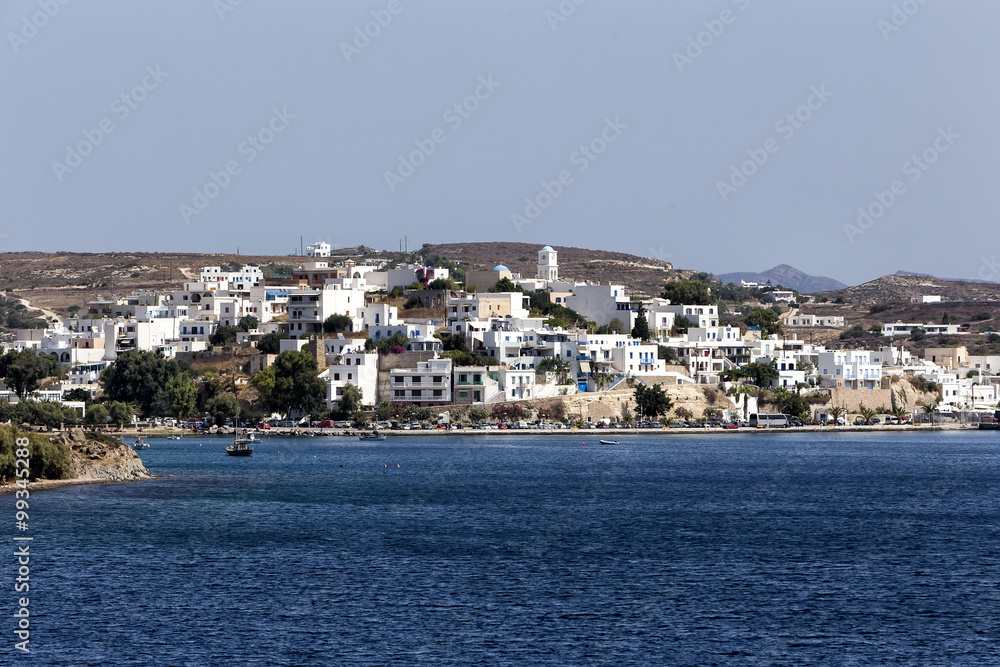 The picturesque town of Milos island, Cyclades, Greece