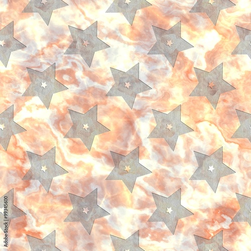 Star. Seamless marble pattern.