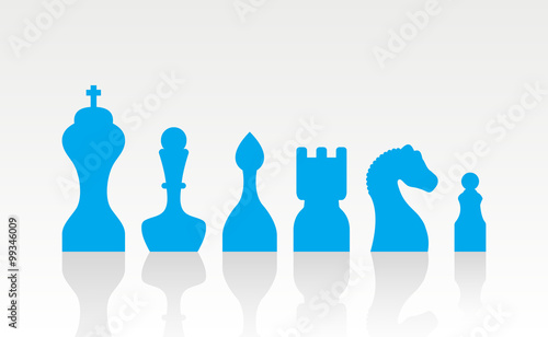 set chess figures.