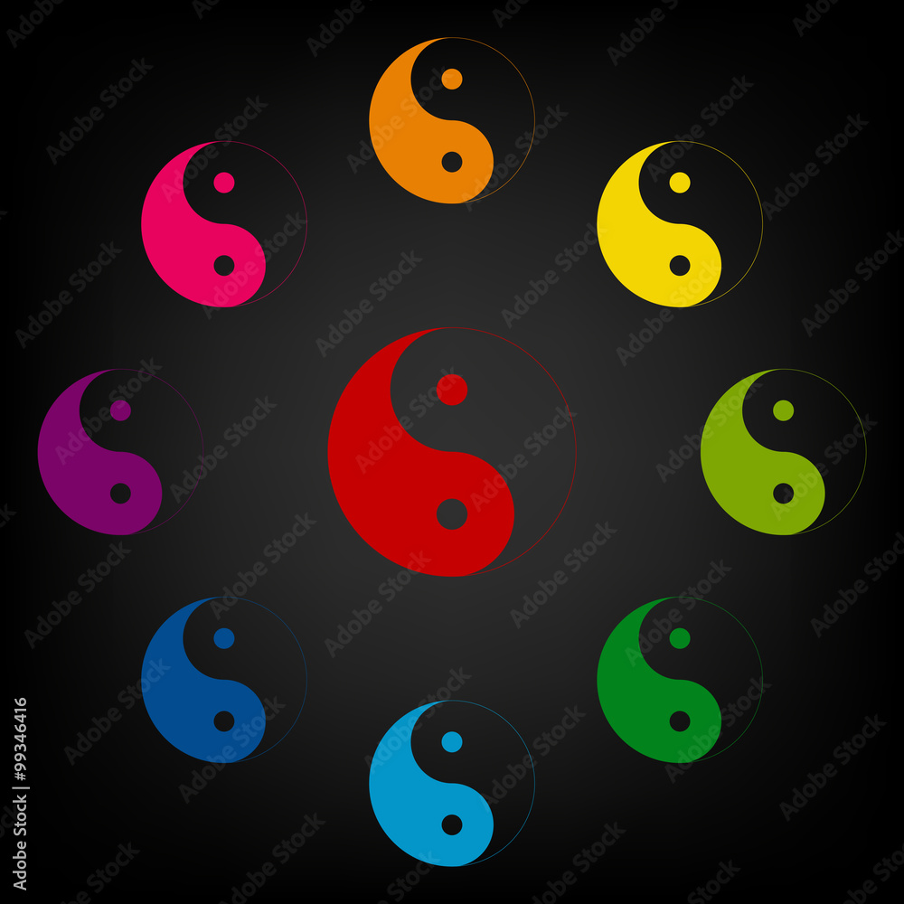 Fototapeta premium Ying yang symbol of harmony and balance