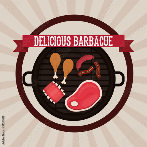 delicious barbecue design 