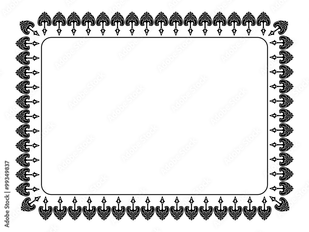 Horizontal abstract frame Horizontal abstract frame
