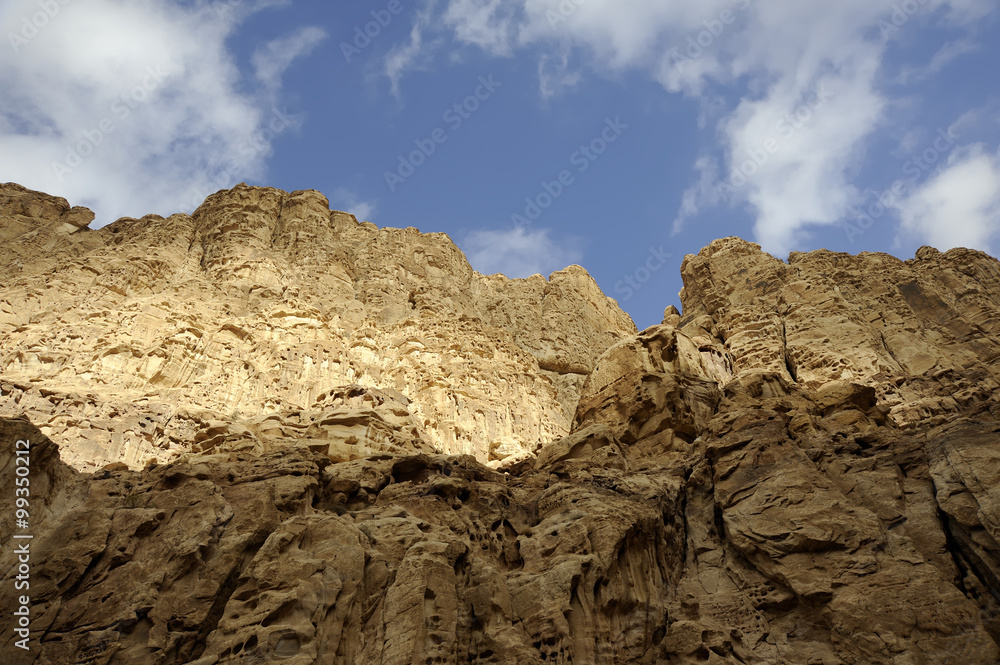 Ancient Sandstone mountains, Jordan