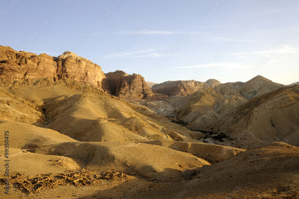 Fototapeta premium Desert mountain landscape, Jordan