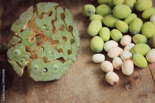 Lotus seed with pod