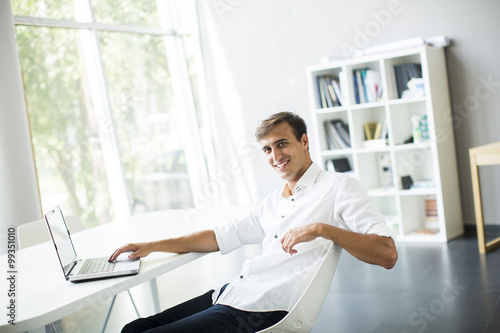 Young man in the office