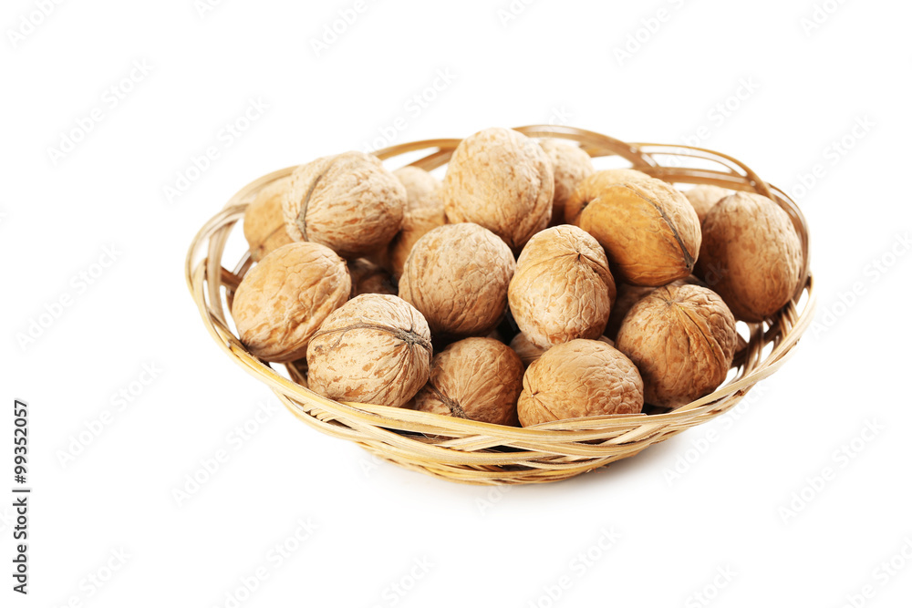 Walnut isolated on a white background Walnut isolated on a white background