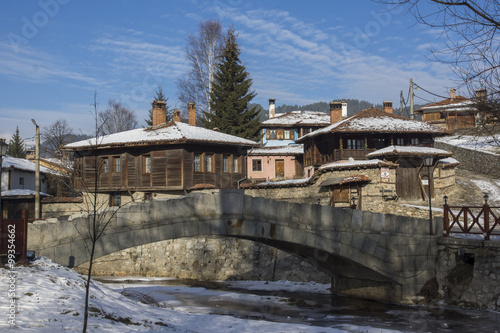 Panoramic View of historical town of Koprivshtitsa, Sofia Region, Bulgaria photo