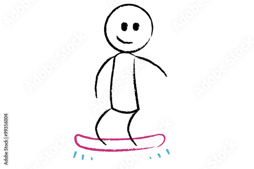 Person schwebt auf Hoverboard