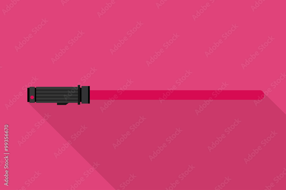 Pinkes Lichtschwert Stock-Vektorgrafik | Adobe Stock