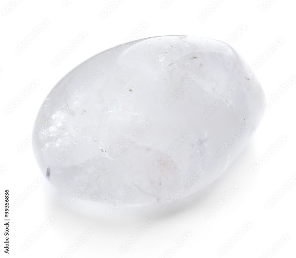 Rock crystal isolated on white background Rock crystal isolated on white background