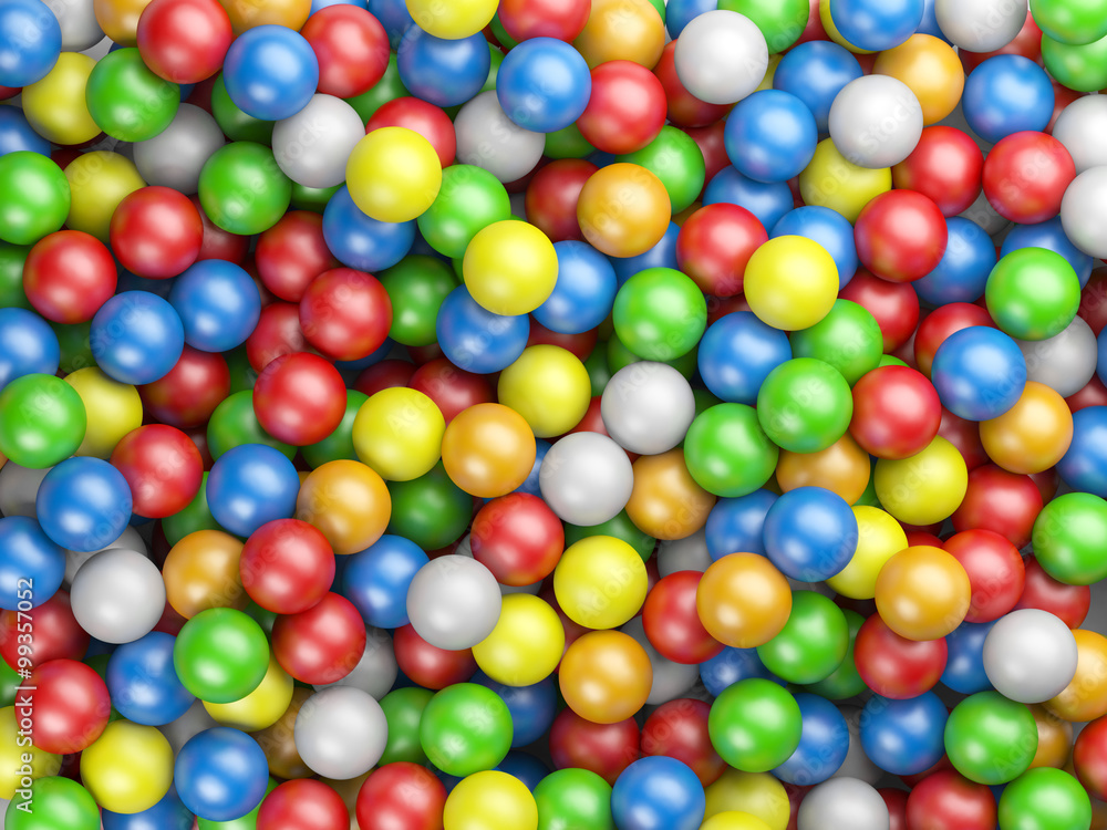 Colored balls background Colored balls background