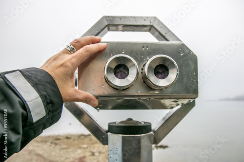 Fernglas mit Münzeinwurf photo