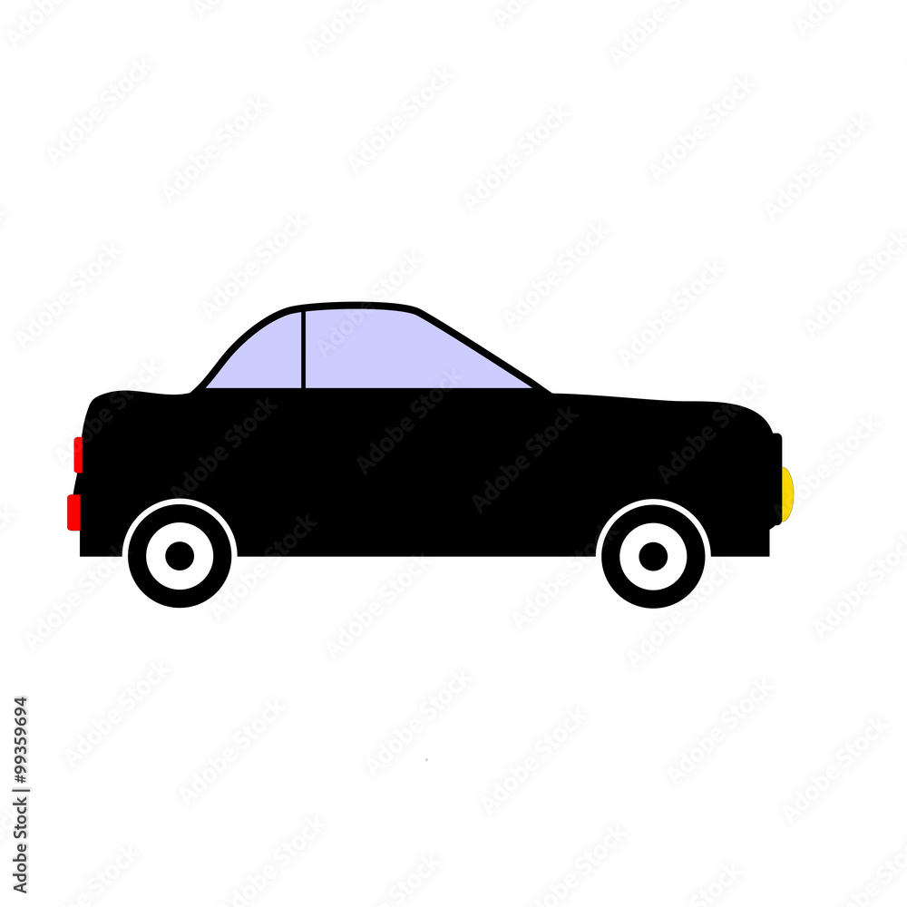 Fototapeta premium Car icon on white.