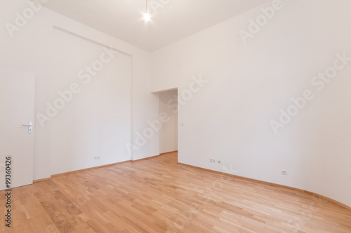 living room / empty flat , fresh renovated