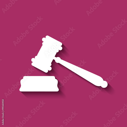 Logo marteau justice.