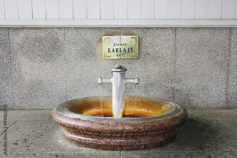Hot spring in Karlovy Vary