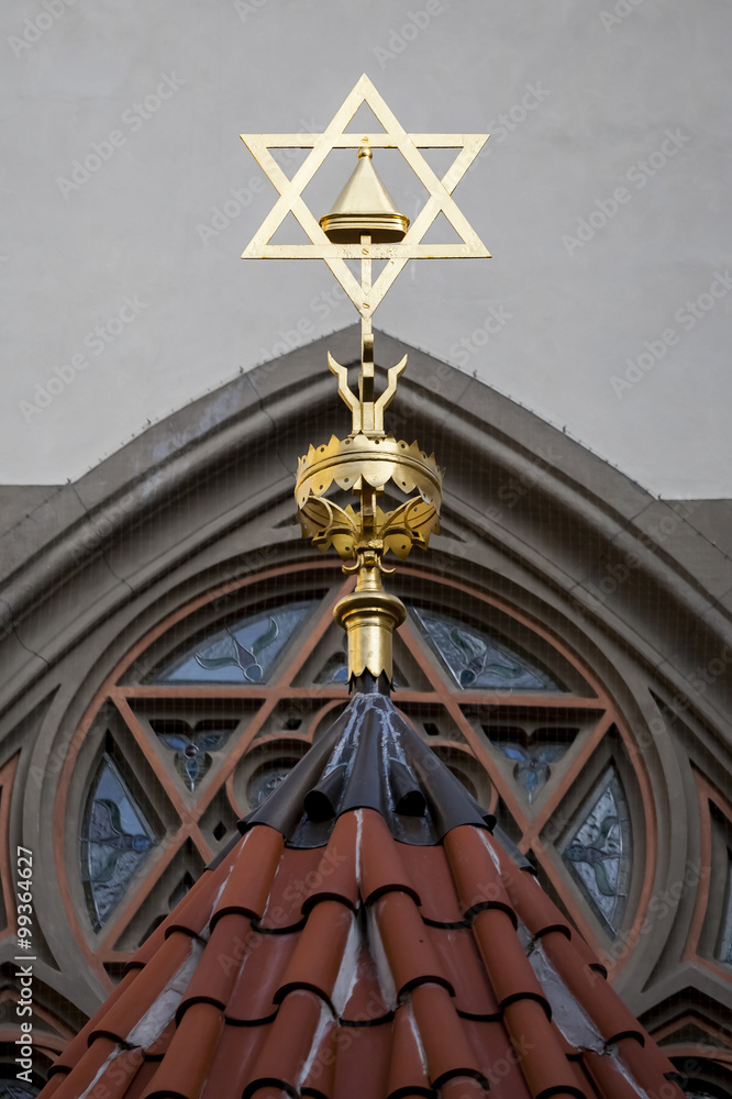 Star of David, symbol of Judaism. Star of David, symbol of Judaism.