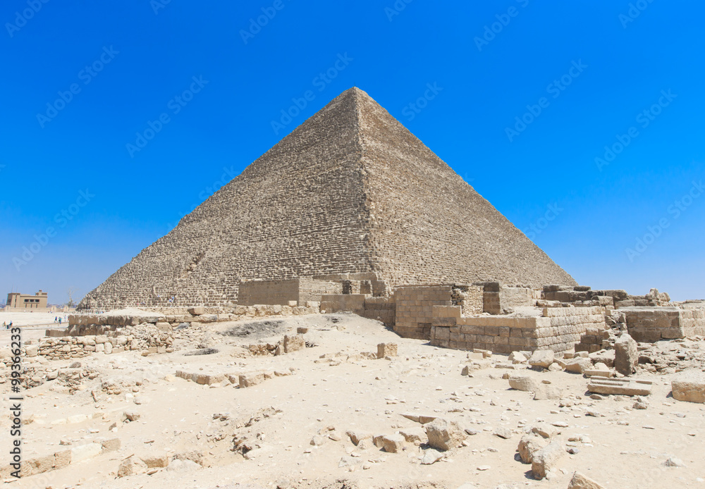 pyramids with a beautiful sky of Giza in Cairo, Egypt. pyramids with a beautiful sky of Giza in Cairo, Egypt.