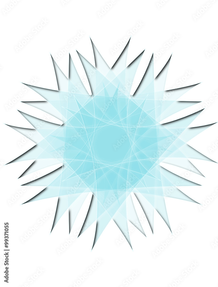 Naklejka premium Copo de nieve