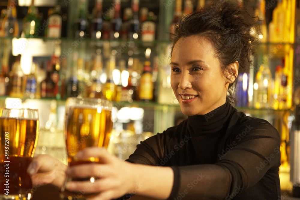 Bartender Serving Cocktail