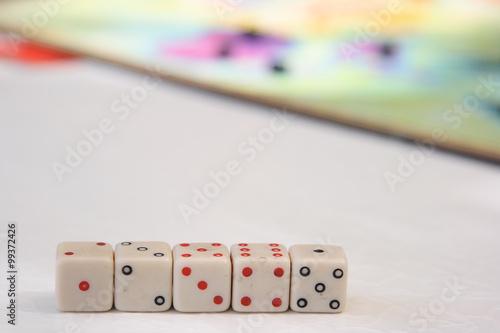 Dices and board game 2 photo