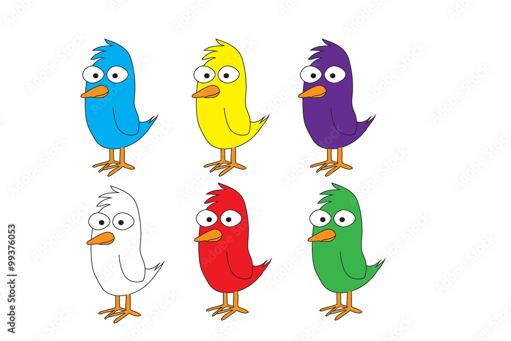 Colored Chickens Colored Chickens