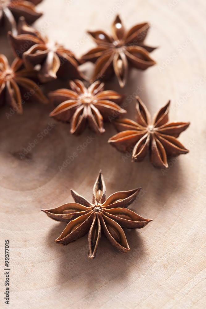 Close up of star anise Close up of star anise