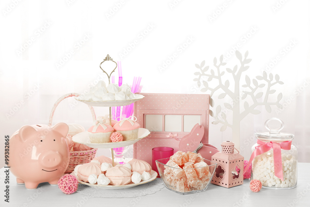 Candy bar at Birthday party for little girl Candy bar at Birthday party for little girl
