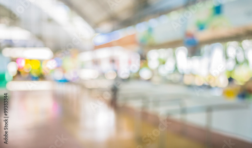 image of blur cafetaria with open space