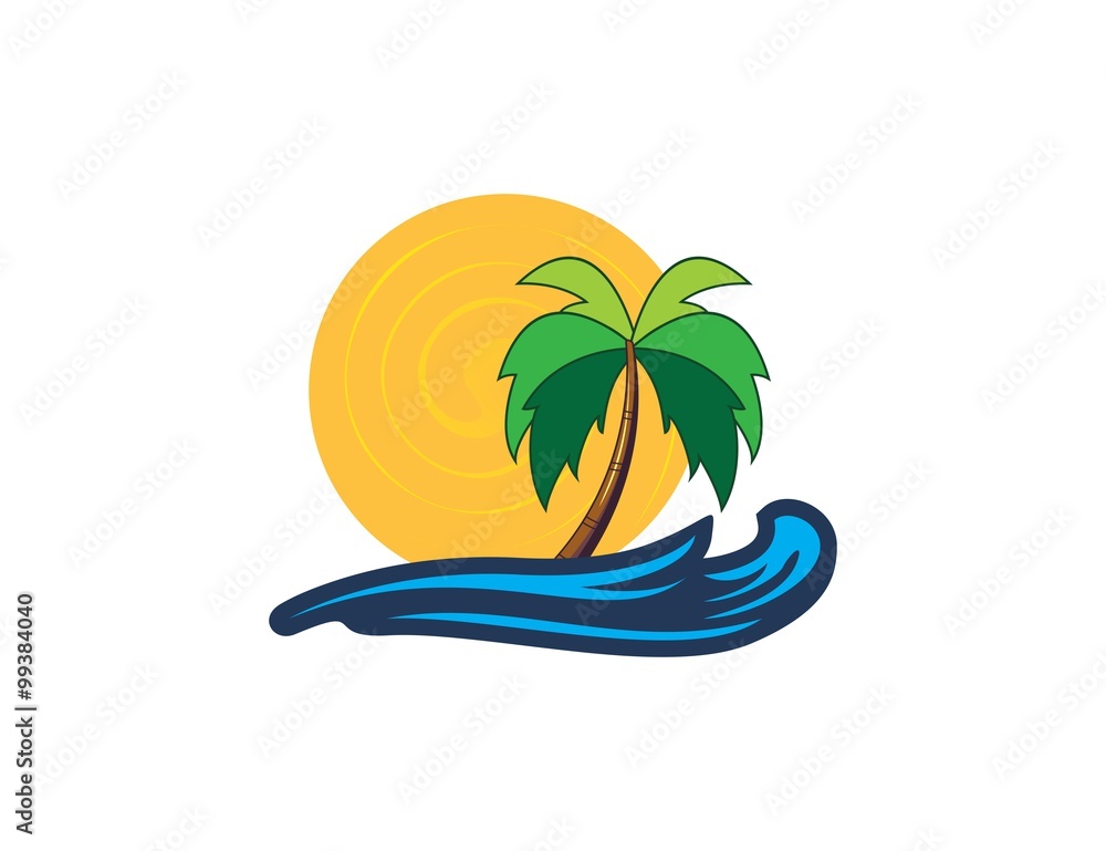 Obraz premium Beach logo
