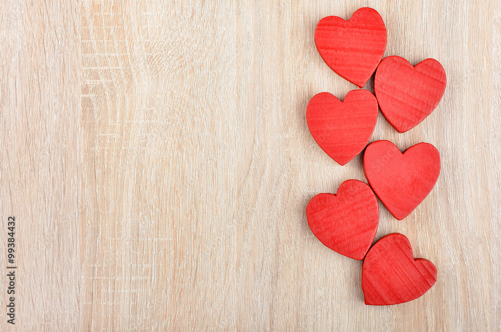 Heart on wooden background Heart on wooden background