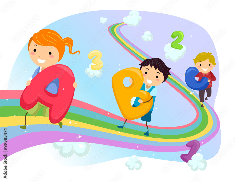 Stickman Kids Rainbow Walk