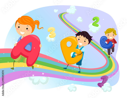 Stickman Kids Rainbow Walk