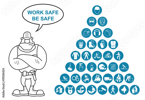 Pyramid Health and Safety Icon collection