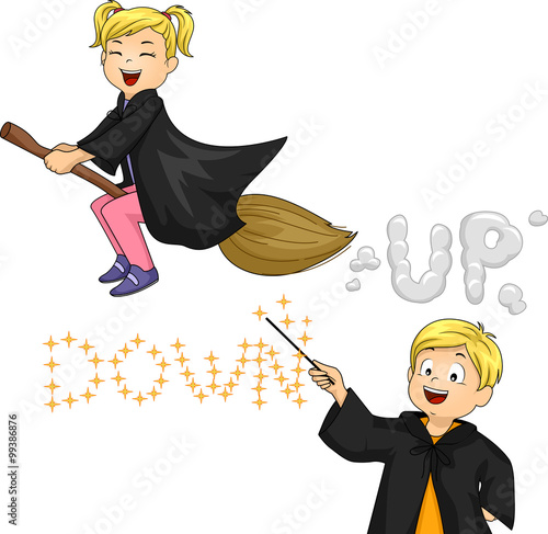 Kids Witch Magic Tricks Up Down