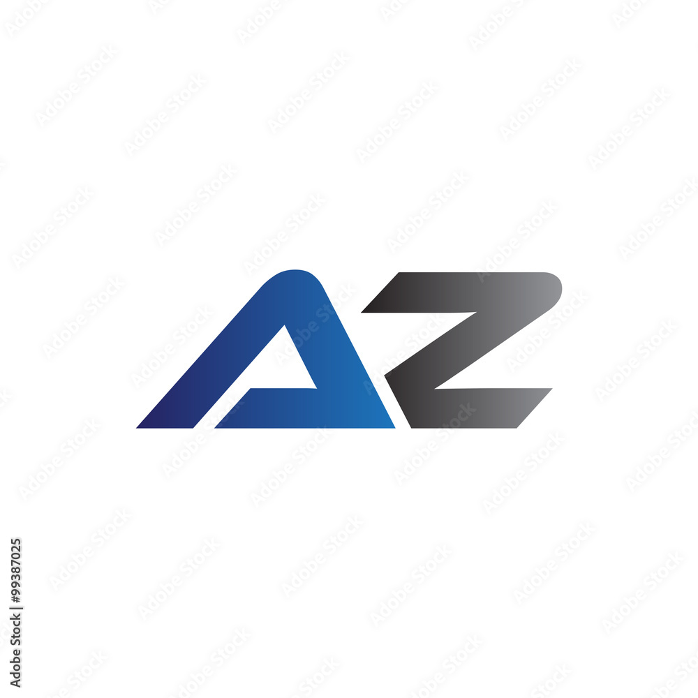 Simple Modern letters Initial Logo az Simple Modern letters Initial Logo az