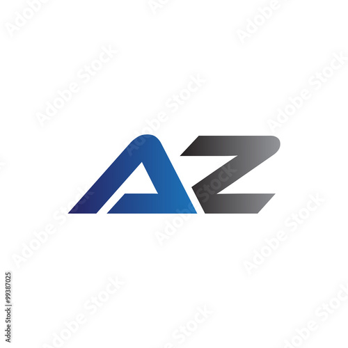 Simple Modern letters Initial Logo az