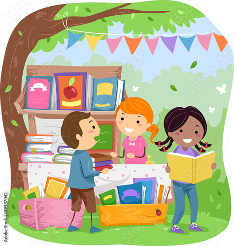 Stickman Kids Park Bookstore Sell